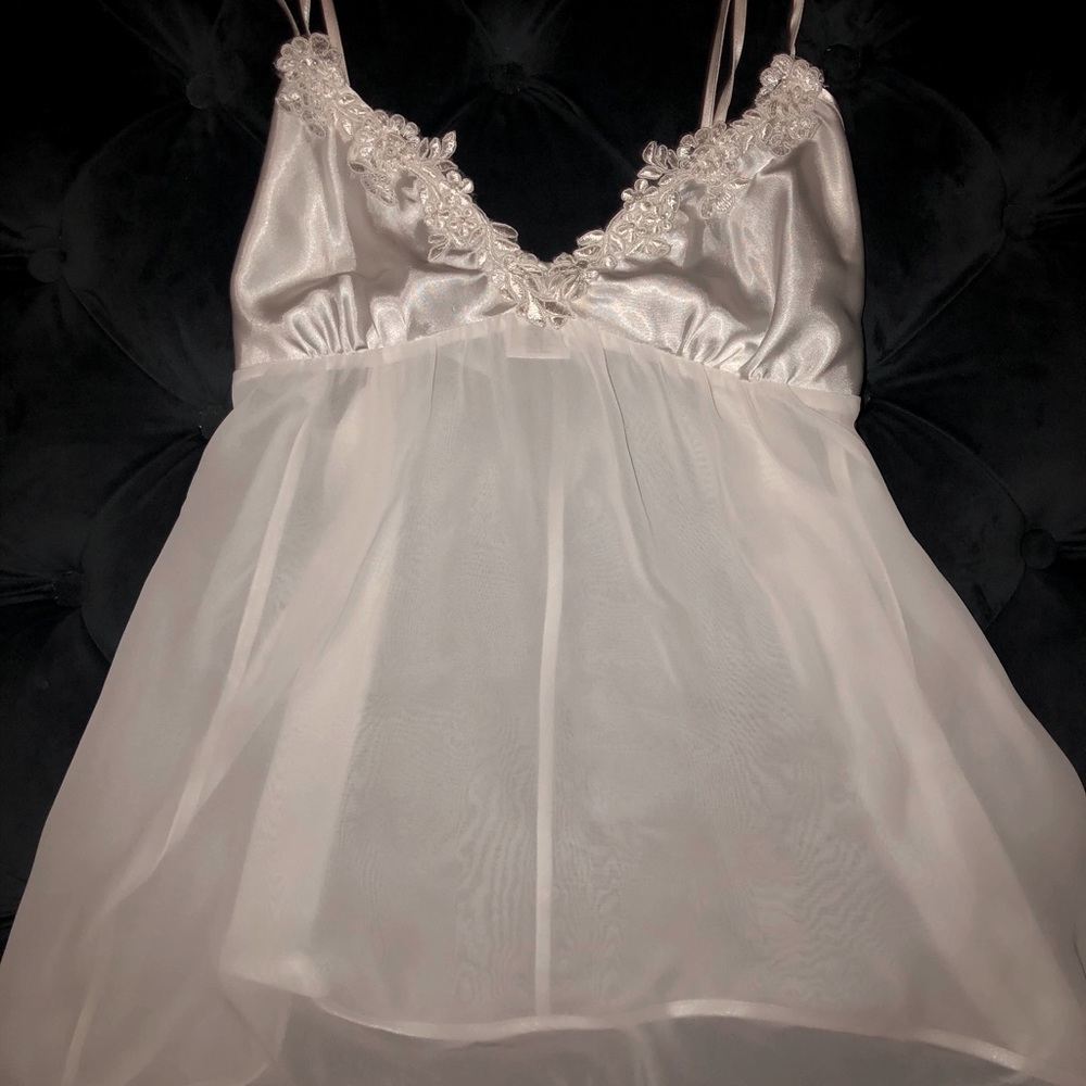 Never Worn M Silky Material W /Embellishments